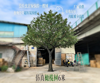Large Artificial Fiberglass Olive Tree for Indoor & Outdoor Decoration