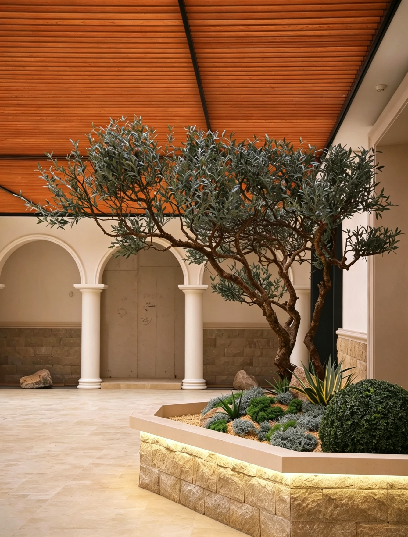 Indoor and Outdoor Decorative Artificial Green Plant Tree Landscape 