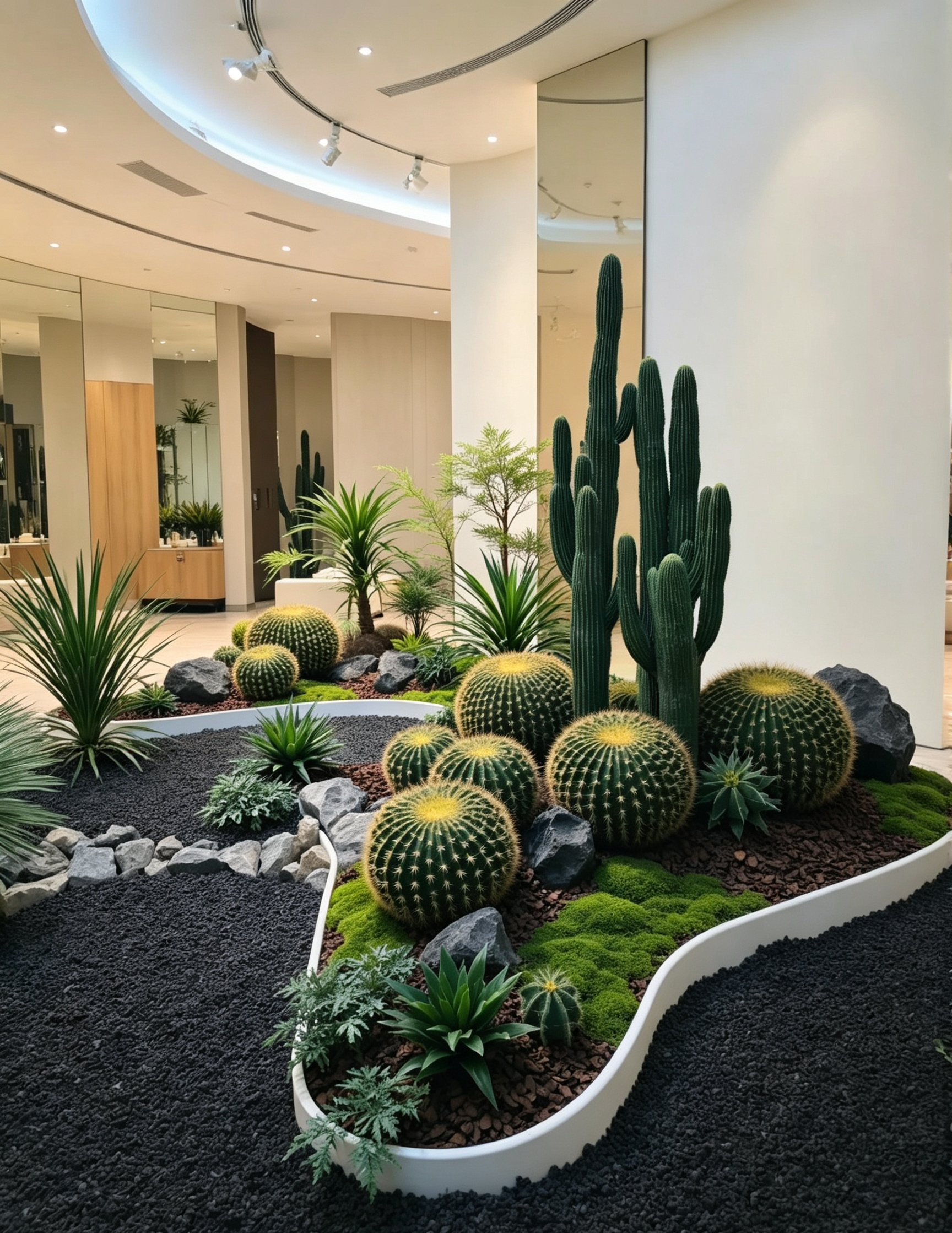 Artificial Cactus Plant, Faux Cactus Potted Plant, Desert Style