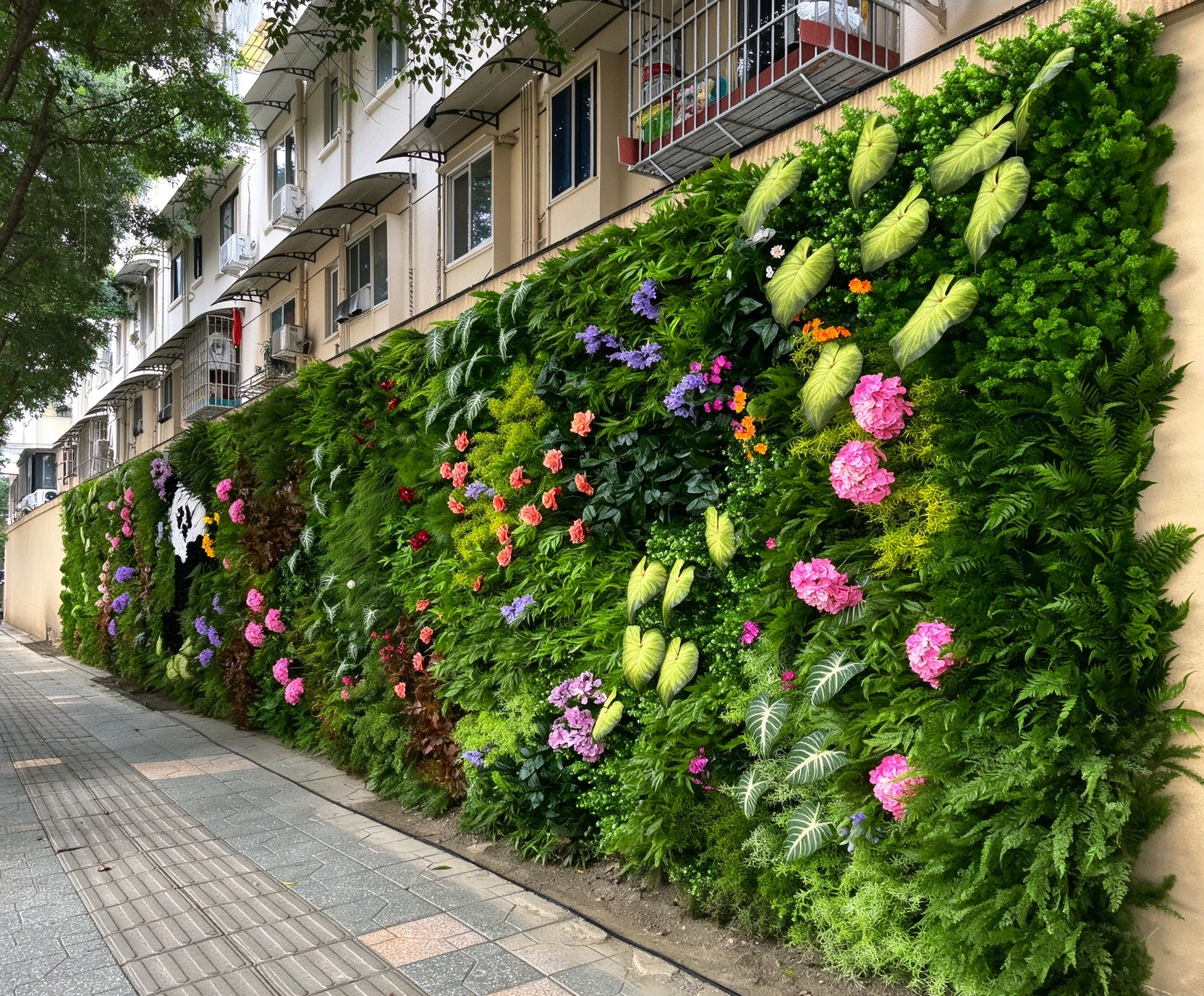 Home Decoration Indoor and Outdoor Plant Wall Scene Arrangement Artificial Greenery Wall 