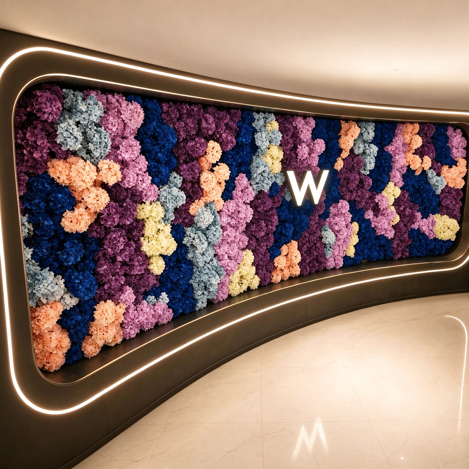 Factory Customized Wall Silk-Like Flower with Realistic Touch