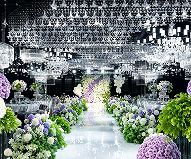 Customized Artificial Synthetic Flower Plant Landscape for Wedding Venue